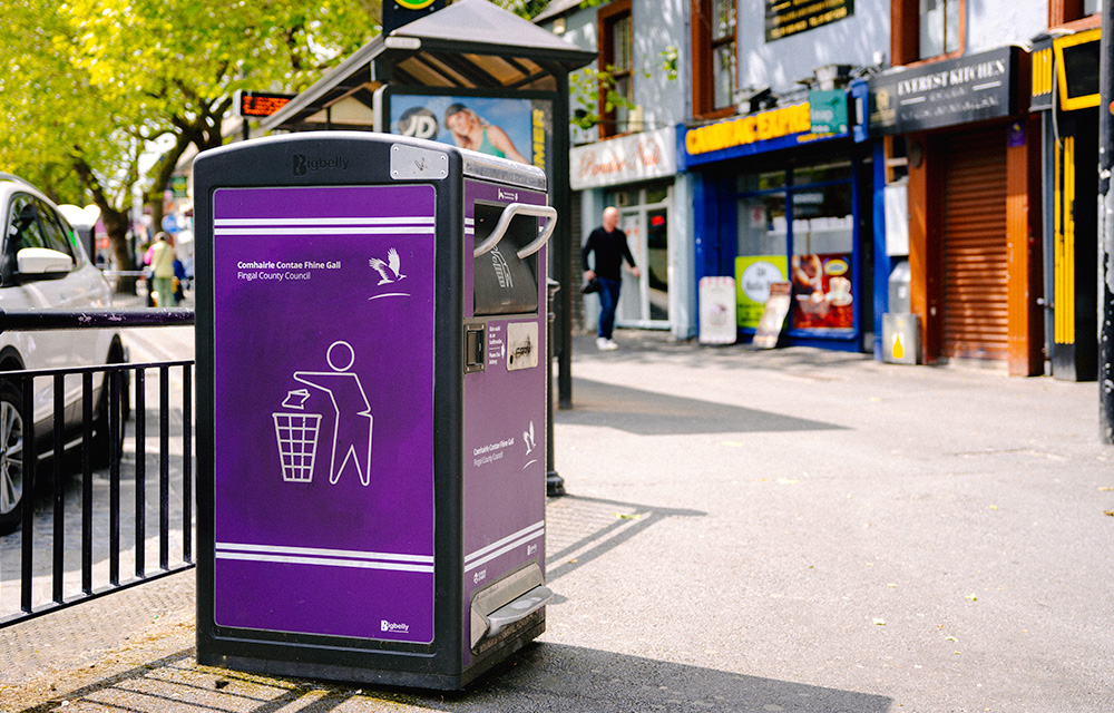 150 new solar powered compactable smart bins to be installed across Fingal