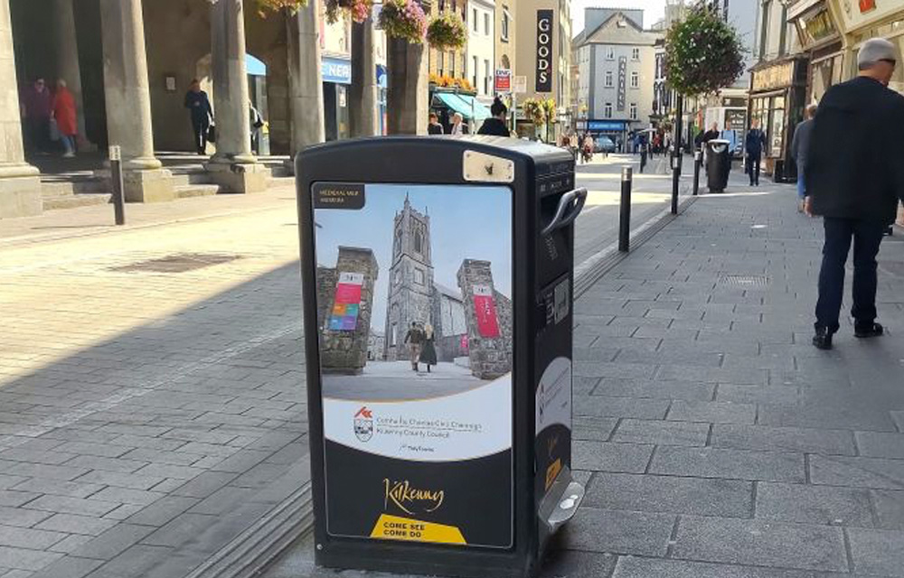 Kilkenny’s Bigbelly Bins: A New Way to Showcase Local Attractions