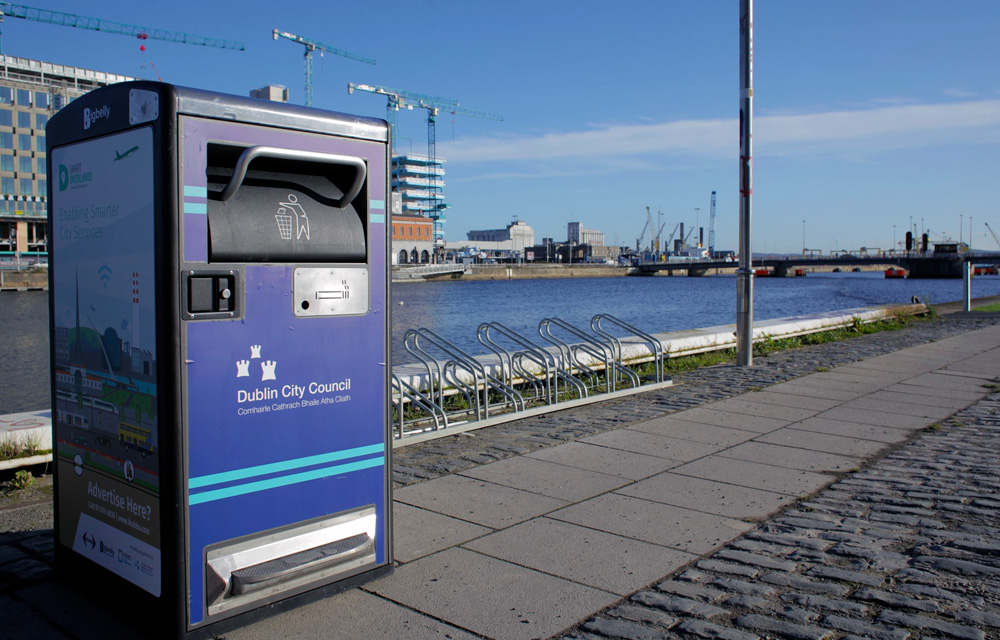 Smart Dublin Project Delivering Cleaner Streets in the Docklands with Bigbelly Bins